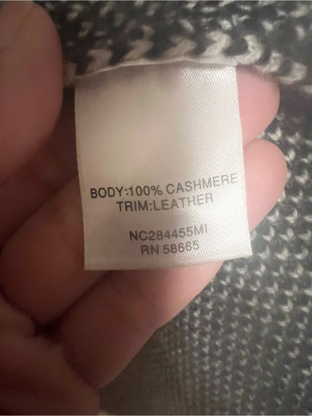 Nordstrom Collection 100% Cashmere Long Cardigan with leather trim - Picture 5 of 7
